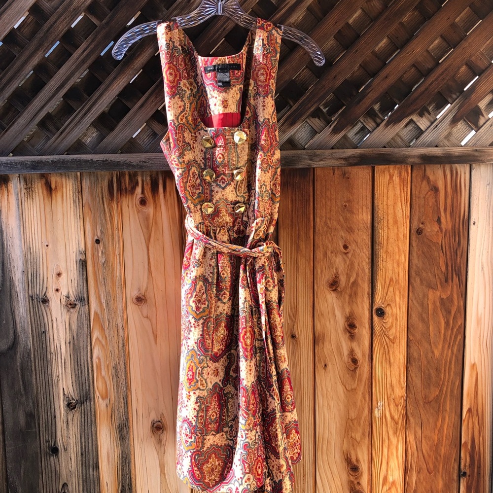 Marc by Marc Jacobs gold paisley dress
